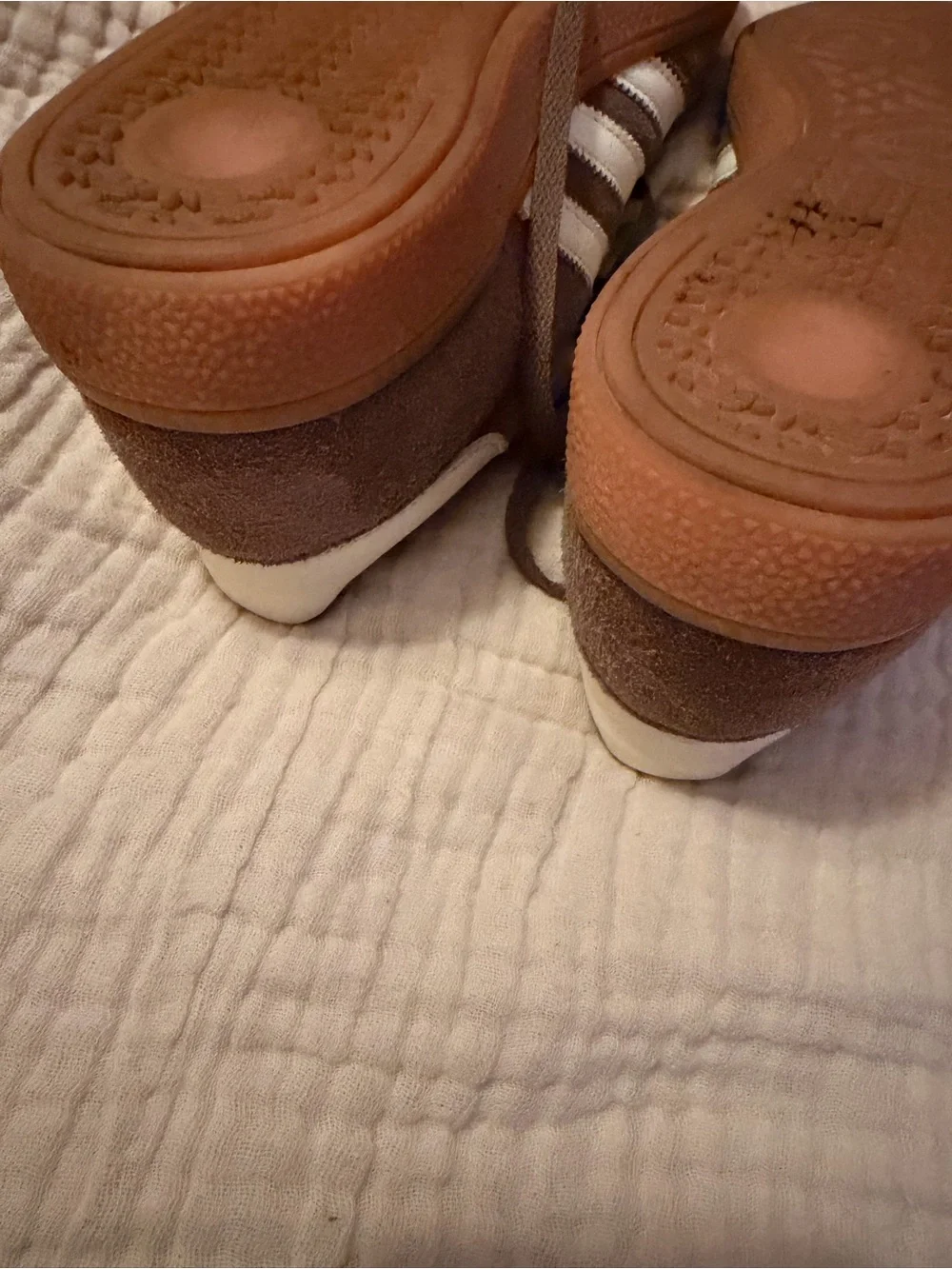 adidas brown suede